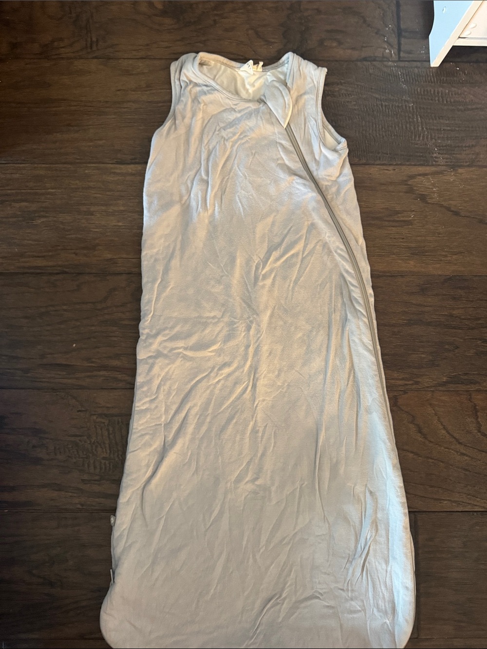 Kyte Light Gray Sleeveless Long Sleep Sack small 1.0 tog